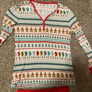 Women’s size small Little Sleepies Fair Isle Christmas pajamas
